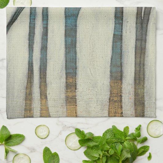 樺の木線I キッチンタオル (折り畳み)