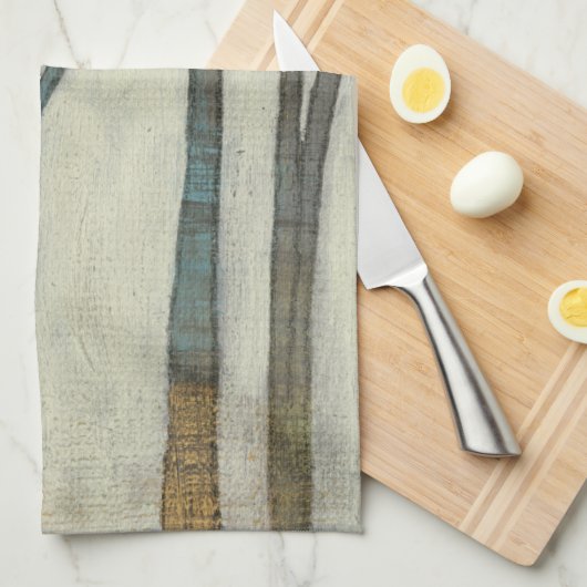樺の木線I キッチンタオル (四つ折り)