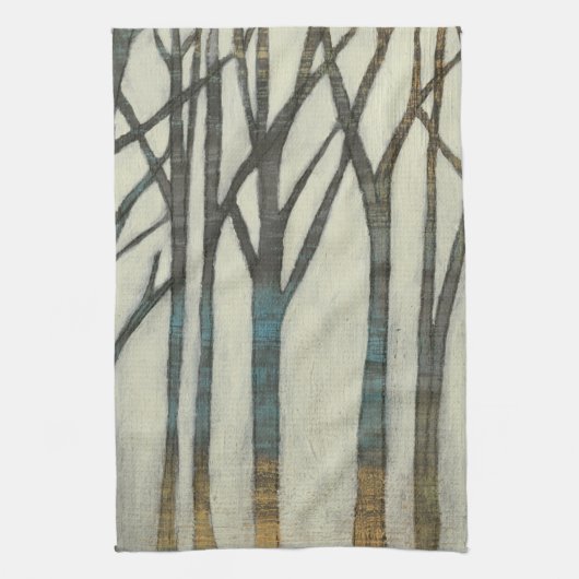 樺の木線I キッチンタオル (縦)