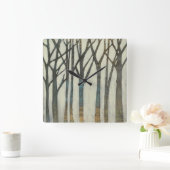 樺の木線I スクエア壁時計 (ホーム)