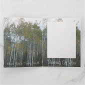 樺の木考えのバークズオブユー カード (内部)