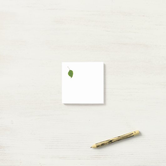 樺の木葉 ポストイット (デスク上)