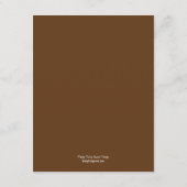 樺の木 ウェディング レセプション カード - チョコレート (裏面)