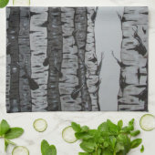 樺の木 キッチンタオル (折り畳み)