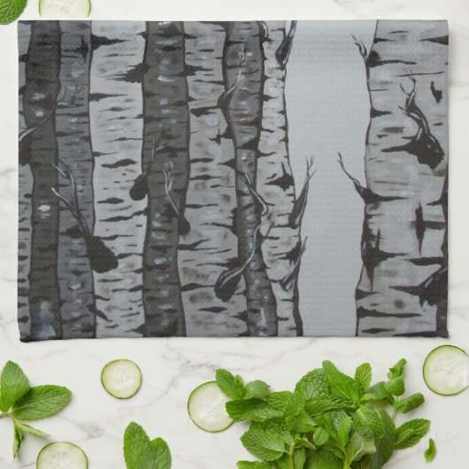 樺の木 キッチンタオル (折り畳み)