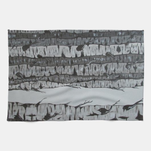 樺の木 キッチンタオル (横)