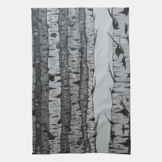 樺の木 キッチンタオル (縦)