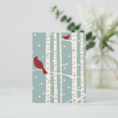 樺の木 シーズンポストカード (スタンド正面)