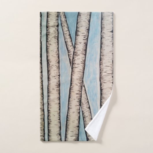 樺の木 バスタオルセット (ハンドタオル)