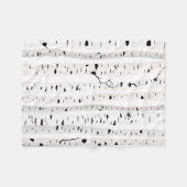 樺の木 フリースブランケット (正面(横))