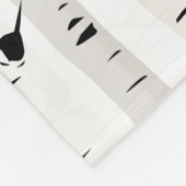 樺の木 フリースブランケット (角)