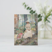 樺の木CC0067 Albert Edelfeltの下 ポストカード (スタンド正面)