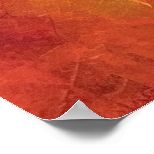 樺の木Whimsy: AIで生成された秋リーフ ポスター (角)