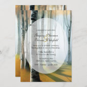 樺の森の誓約式招待状 招待状 (正面/裏面)