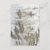 樺の皮の結婚式出欠確認 出欠カード (裏面)