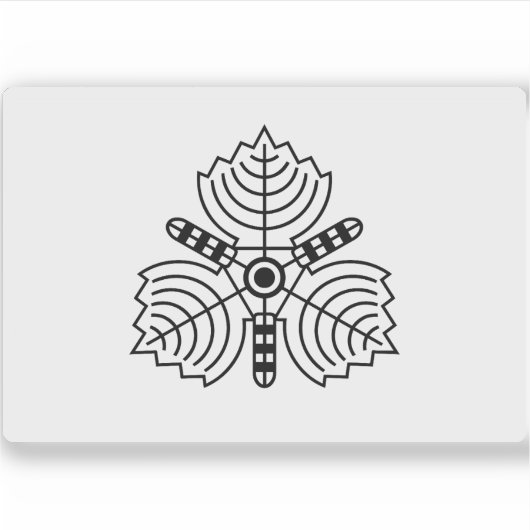 樺太州旗 シール (正面)