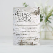 樺皮婚禮回覆 出欠カード (スタンド正面)