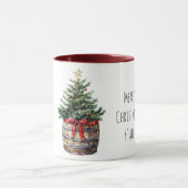 樽に入ったクリスマスツリー マグカップ (中央)