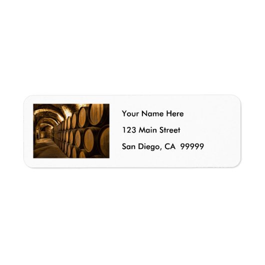 樽の路地のワイナリー ラベル (正面)