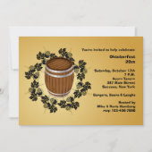 樽形ビールオクトーバーフェスト招待状 招待状 (正面)