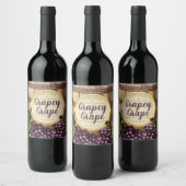 樽葡萄の手作りパーソナライズされたワイン作り ワインラベル (ボトル)