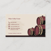 樽 – ワインセラー 名刺 (裏面)