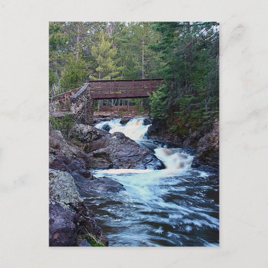 橋から流れる ポストカード (正面)