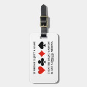 橋がAZのちょうどゲームのグランドキャニオンの穴なら ラゲッジタグ (正面縦)