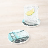 橋だ。ミシガン州マッキナックブリッジ コースター (側面)