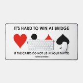 橋で勝つ懸命はカードもしが嘘をつかない デスクマット (キーボード&マウス)