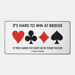 橋で勝つ懸命はカードもしが嘘をつかない デスクマット
