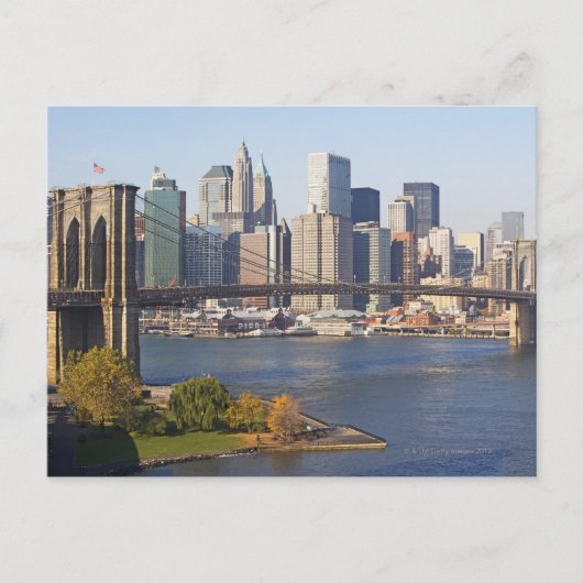 橋と市街 ポストカード (正面)