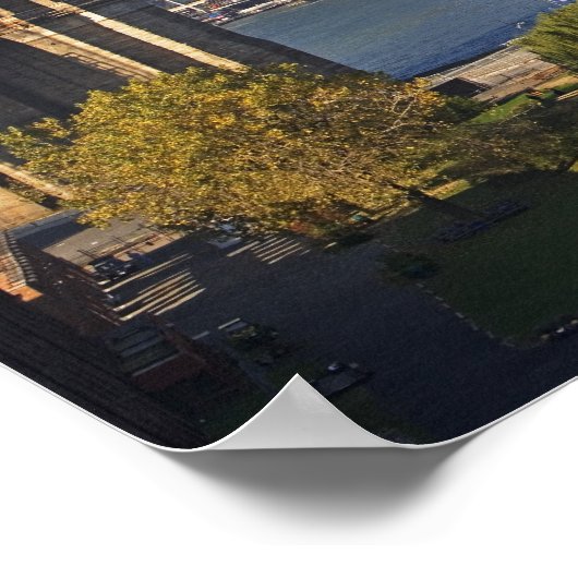 橋と街並み ポスター (角)