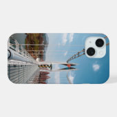 橋と雲 iPhone 15ケース (裏面横)