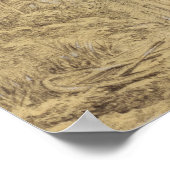 橋のある横素朴景 ポスター (角)