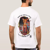 橋のそばのハンバーガー Tシャツ (裏面)