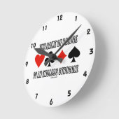 橋のゲームは無限の苦闘です ラウンド壁時計 (傾斜)