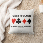 橋の上では物忘れが悲惨だ（カードスーツ） クッション (ブランケット)