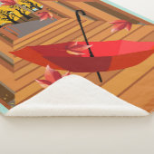 橋の上の傘 シェルパブランケット (3/4)