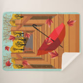 橋の上の傘 シェルパブランケット (正面(横))