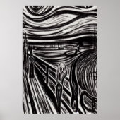 橋の上の恐怖 | AIアートポスター ポスター (正面)