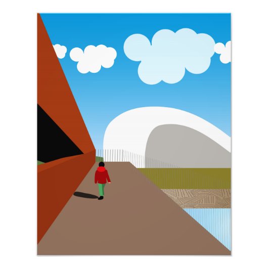 橋の上 フォトプリント            (正面)