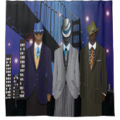 橋の下で会う シャワーカーテン (正面)