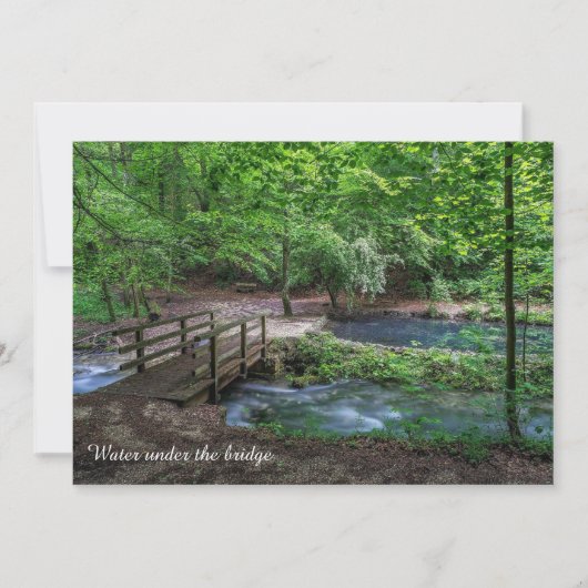 橋の下の写真カード (正面)