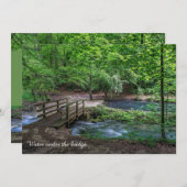 橋の下の写真カード (正面/裏面)