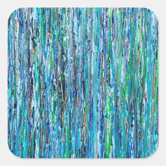 橋の下の水シール スクエアシール (正面)