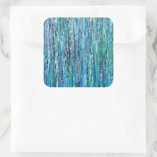 橋の下の水シール スクエアシール (バッグ)