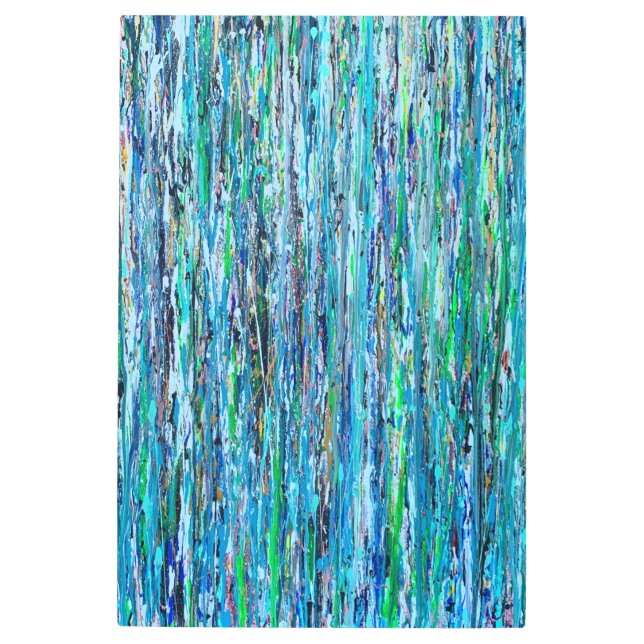 橋の下の水24x36メタルウォールアート メタルプリント (正面)