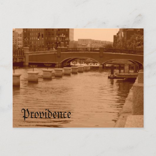 橋の下の水 ポストカード (正面)