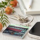 橋の下を列車で走る キーホルダー (正面右)